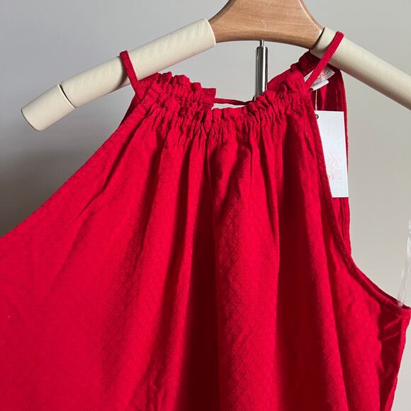 Knox Rose Women's Red Woven Halter Tank Top - Size XL - NWT - Picture 8 of 8